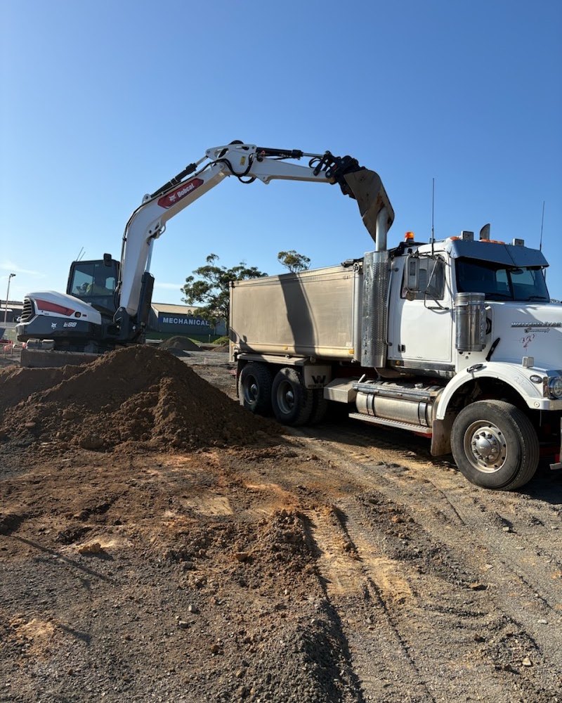 Excavator And Tipper — Elite Wastewater & Plumbing