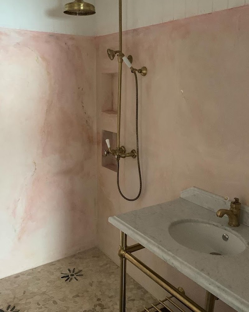 Brass Shower & Vanity — Elite Wastewater & Plumbing
